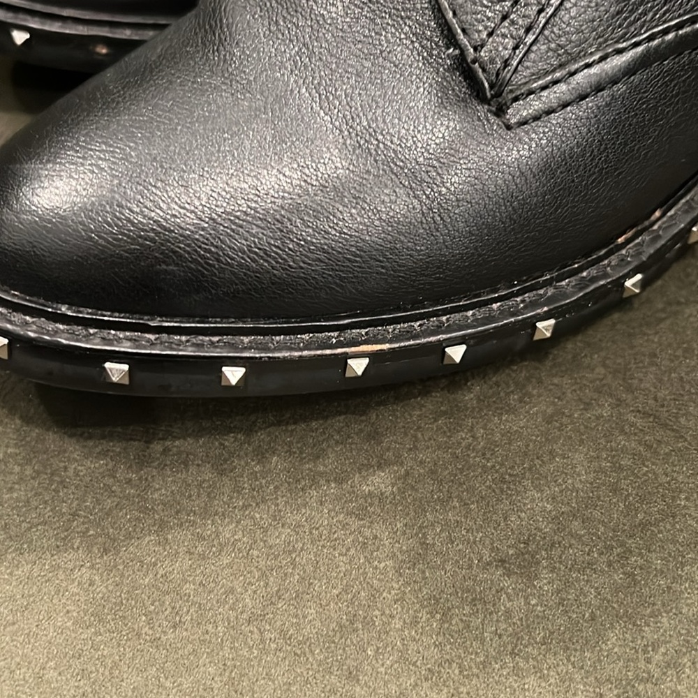 Vince Camuto Talorini Leather Combat Boots - Picture 11 of 13